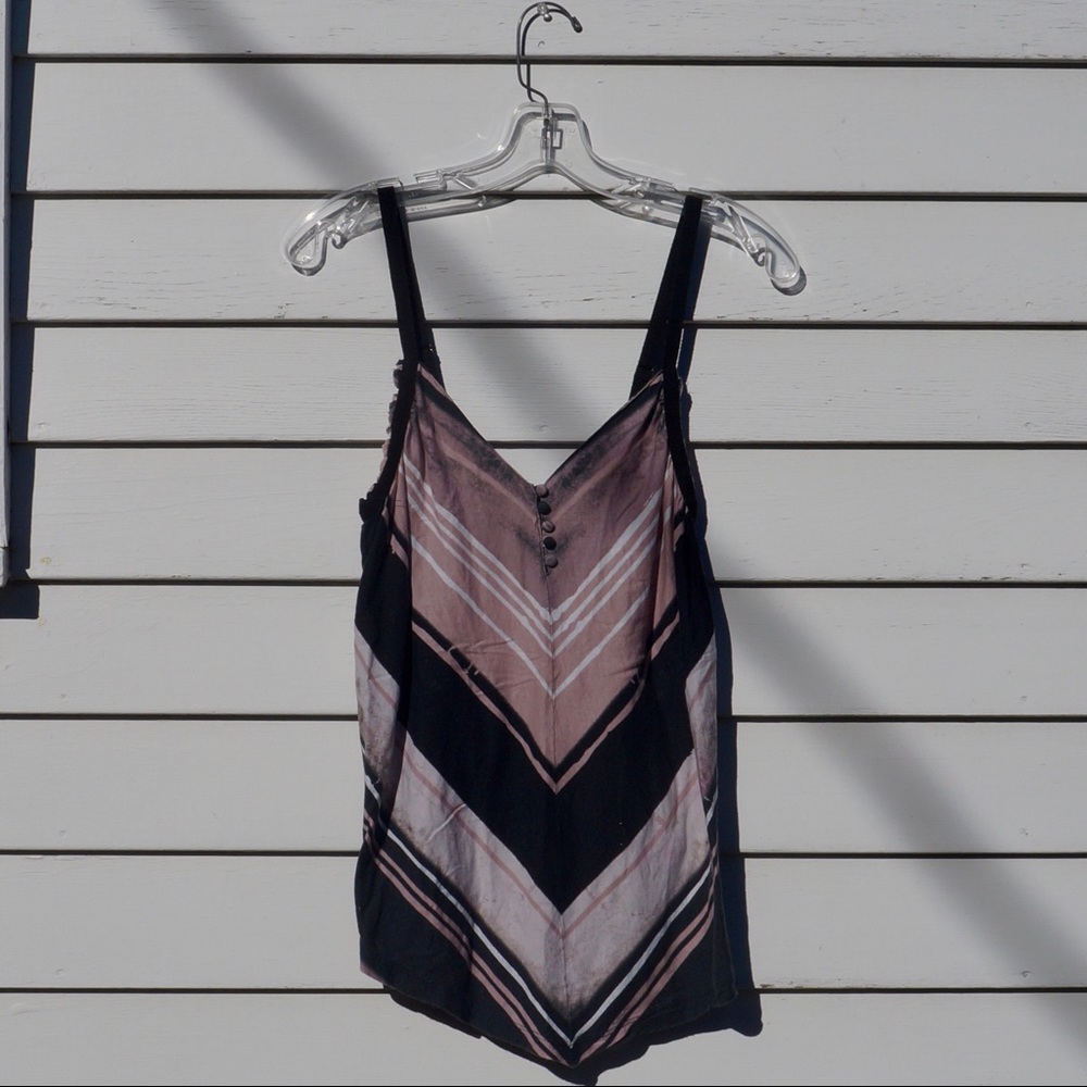 URBAN OUTFITTERS “V” Striped Swing Tank